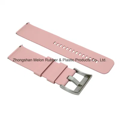Cinturino per orologio in gomma siliconica a sgancio rapido con fibbia in acciaio inossidabile